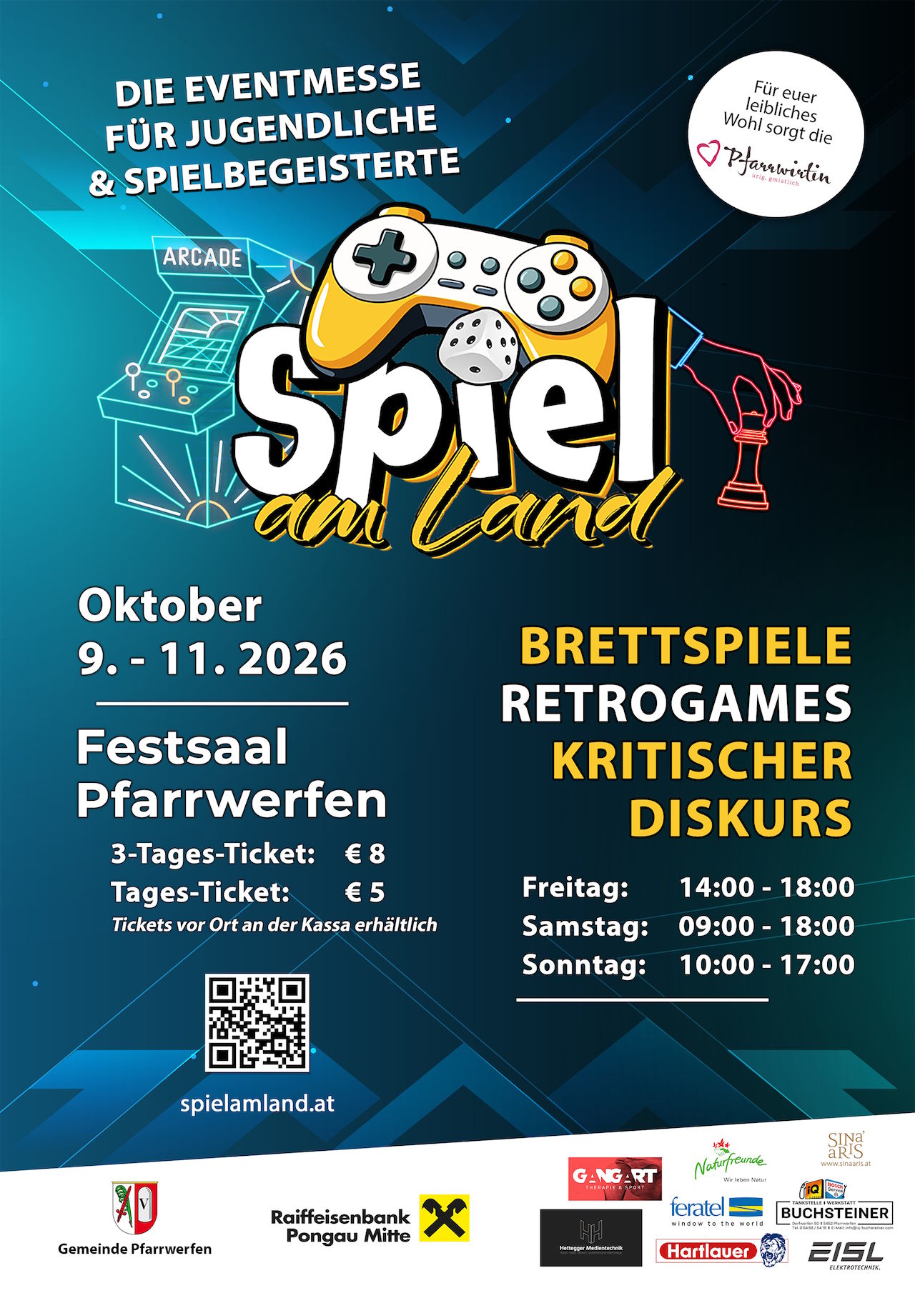 Plakat für Spiel am Land 2026